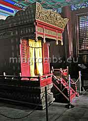 Throne in ceremonial hall