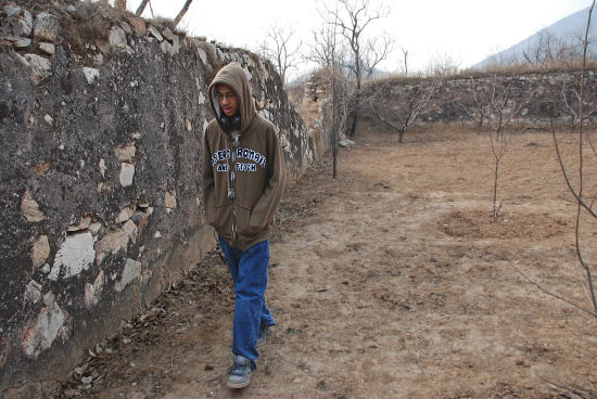 Front section of the perimeter wall